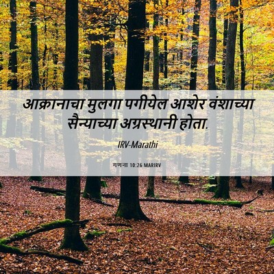 Picture 06 - गणना 10:26 MARIRV - आक्रानाचा मुलगा - Bible Verse Picture