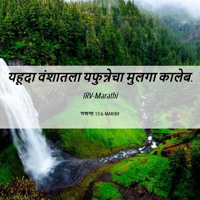 Picture 06 - गणना 13:6 MARIRV - यहूदा वंशातला - Bible Verse Picture