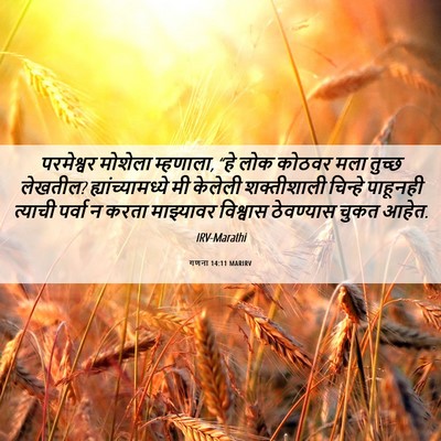 Picture 06 - गणना 14:11 MARIRV - परमेश्वर मोशेला - Bible Verse Picture