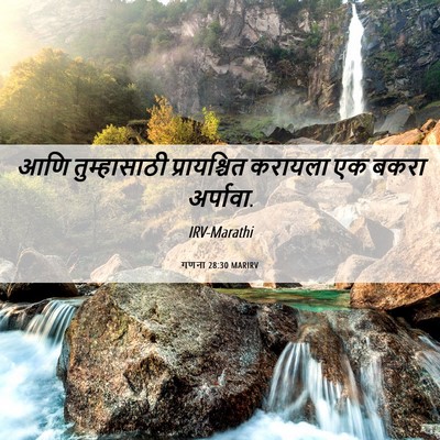 Picture 06 - गणना 28:30 MARIRV - आणि तुम्हासाठी - Bible Verse Picture
