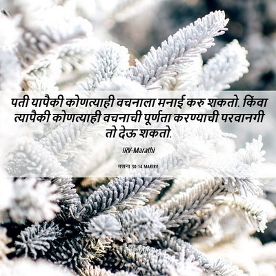Picture 06 - गणना 30:14 MARIRV - पती यापैकी - Bible Verse Picture