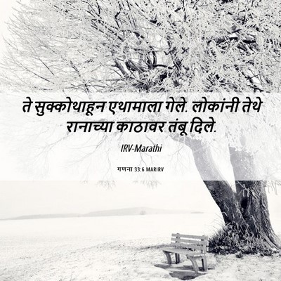 Picture 06 - गणना 33:6 MARIRV - ते सुक्कोथाहून - Bible Verse Picture
