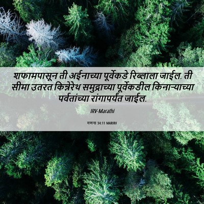 Picture 06 - गणना 34:11 MARIRV - शफामपासून ती - Bible Verse Picture