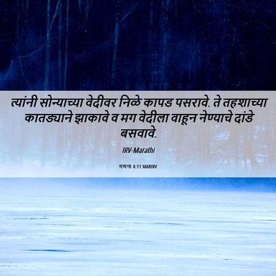 Picture 06 - गणना 4:11 MARIRV - त्यांनी - Bible Verse Picture