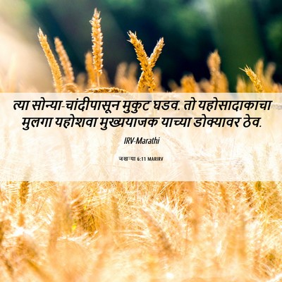 Picture 06 - जखऱ्या 6:11 MARIRV - त्या - Bible Verse Picture