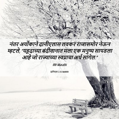 Picture 06 - दानिएल 2:25 MARIRV - नंतर अर्योकाने - Bible Verse Picture