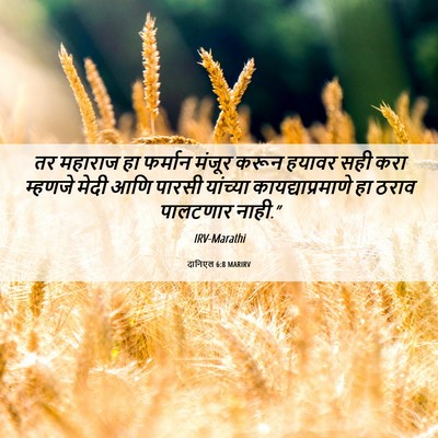 Picture 06 - दानिएल 6:8 MARIRV - तर महाराज हा - Bible Verse Picture