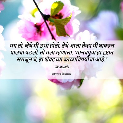Picture 06 - दानिएल 8:17 MARIRV - मग तो, जेथे मी उभा - Bible Verse Picture
