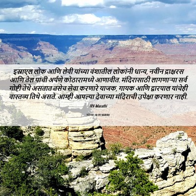 Picture 06 - नहेम्या 10:39 MARIRV - इस्राएल लोक आणि - Bible Verse Picture
