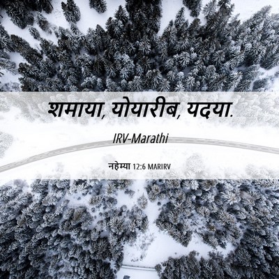 Picture 06 - नहेम्या 12:6 MARIRV - शमाया, योयारीब, - Bible Verse Picture