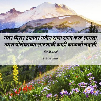 Picture 06 - निर्गम 1:8 MARIRV - नंतर मिसर देशावर - Bible Verse Picture