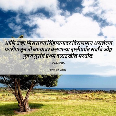 Picture 06 - निर्गम 11:5 MARIRV - आणि तेव्हा - Bible Verse Picture