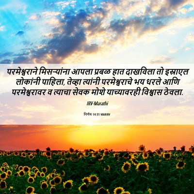 Picture 06 - निर्गम 14:31 MARIRV - परमेश्वराने - Bible Verse Picture