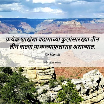 Picture 06 - निर्गम 25:33 MARIRV - प्रत्येक शाखेला - Bible Verse Picture