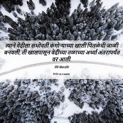 Picture 06 - निर्गम 38:4 MARIRV - त्याने वेदीला - Bible Verse Picture
