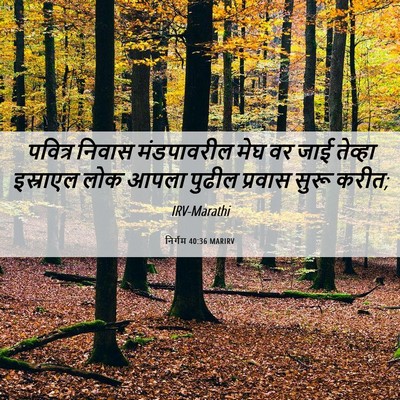 Picture 06 - निर्गम 40:36 MARIRV - पवित्र निवास - Bible Verse Picture