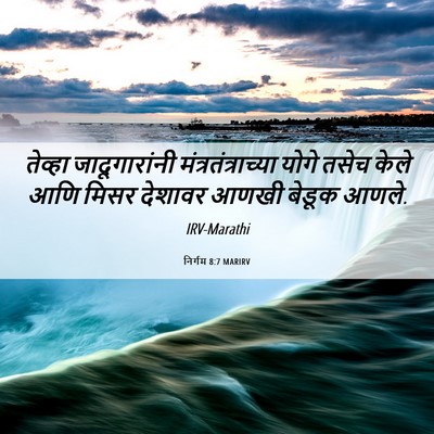 Picture 06 - निर्गम 8:7 MARIRV - तेव्हा - Bible Verse Picture