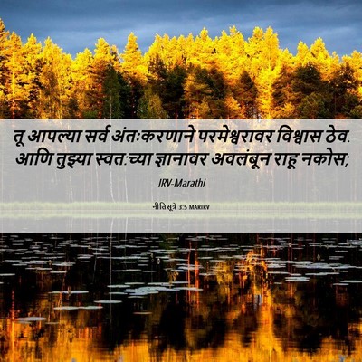 Picture 06 - नीतिसूत्रे 3:5 MARIRV - तू आपल्या सर्व - Bible Verse Picture