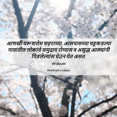 Picture 06 - प्रेषितांचीं कृत्यें 5:16 MARIRV - आणखी यरूशलेम - Bible Verse Picture