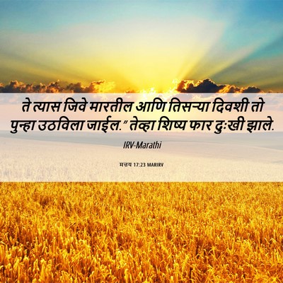 Picture 06 - मत्तय 17:23 MARIRV - ते त्यास जिवे - Bible Verse Picture