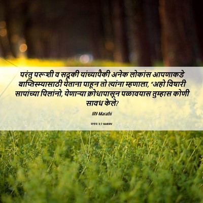 Picture 06 - मत्तय 3:7 MARIRV - परंतु परूशी व - Bible Verse Picture