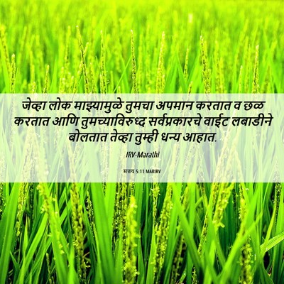 Picture 06 - मत्तय 5:11 MARIRV - जेव्हा लोक - Bible Verse Picture