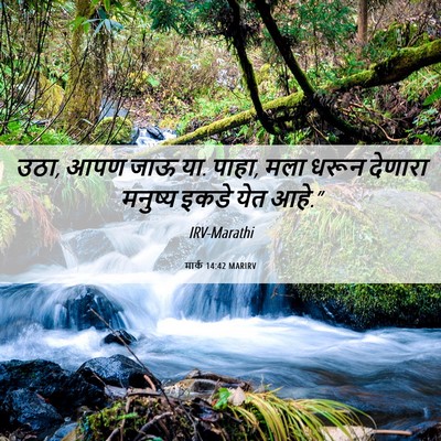Picture 06 - मार्क 14:42 MARIRV - उठा, आपण जाऊ या. - Bible Verse Picture