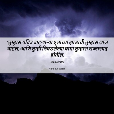 Picture 06 - यशया 1:29 MARIRV - “तुम्हास पवित्र - Bible Verse Picture