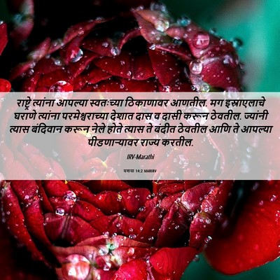 Picture 06 - यशया 14:2 MARIRV - राष्ट्रे त्यांना - Bible Verse Picture