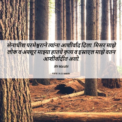 Picture 06 - यशया 19:25 MARIRV - सेनाधीश - Bible Verse Picture