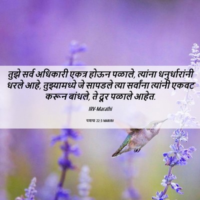 Picture 06 - यशया 22:3 MARIRV - तुझे सर्व अधिकारी - Bible Verse Picture