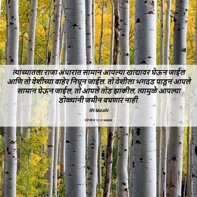 Picture 06 - यहेज्केल 12:12 MARIRV - त्यांच्यातला राजा - Bible Verse Picture