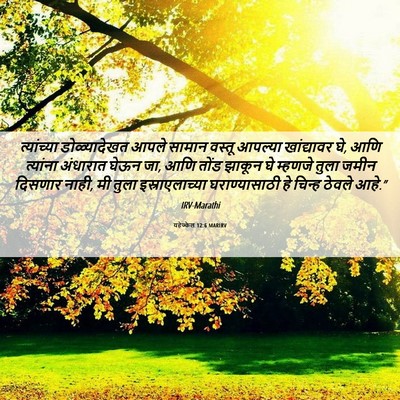 Picture 06 - यहेज्केल 12:6 MARIRV - त्यांच्या - Bible Verse Picture