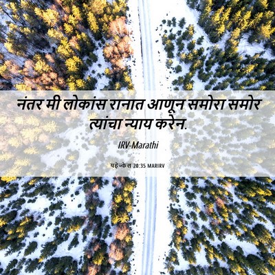 Picture 06 - यहेज्केल 20:35 MARIRV - नंतर मी लोकांस - Bible Verse Picture