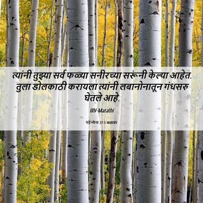 Picture 06 - यहेज्केल 27:5 MARIRV - त्यांनी तुझ्या - Bible Verse Picture