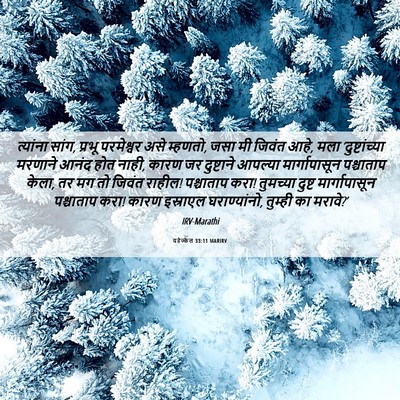 Picture 06 - यहेज्केल 33:11 MARIRV - त्यांना सांग, - Bible Verse Picture