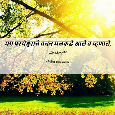Picture 06 - यहेज्केल 37:15 MARIRV - मग परमेश्वराचे - Bible Verse Picture