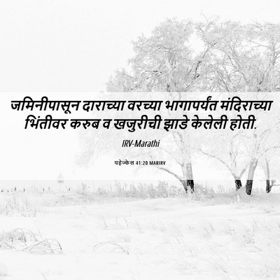 Picture 06 - यहेज्केल 41:20 MARIRV - जमिनीपासून - Bible Verse Picture