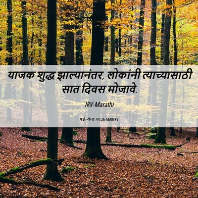 Picture 06 - यहेज्केल 44:26 MARIRV - याजक शुद्ध - Bible Verse Picture
