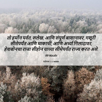 Picture 06 - यहोशवा 12:5 MARIRV - तो हर्मोन पर्वत, - Bible Verse Picture