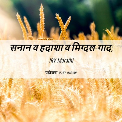 Picture 06 - यहोशवा 15:37 MARIRV - सनान व हदाशा व - Bible Verse Picture