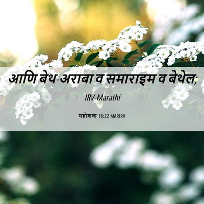 Picture 06 - यहोशवा 18:22 MARIRV - आणि बेथ-अराबा व - Bible Verse Picture
