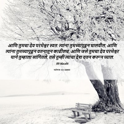 Picture 06 - यहोशवा 23:5 MARIRV - आणि तुमचा देव - Bible Verse Picture