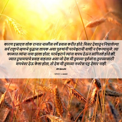 Picture 06 - यहोशवा 5:6 MARIRV - कारण इस्राएल लोक - Bible Verse Picture