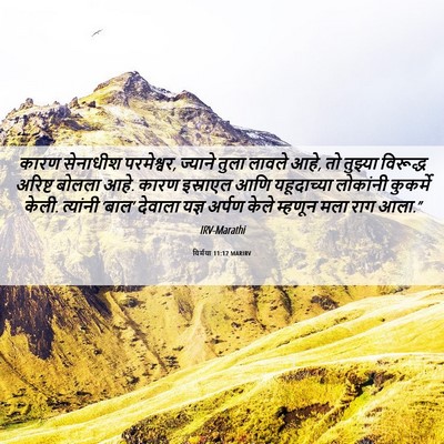 Picture 06 - यिर्मया 11:17 MARIRV - कारण सेनाधीश - Bible Verse Picture