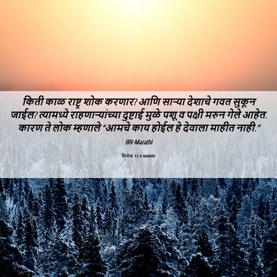 Picture 06 - यिर्मया 12:4 MARIRV - किती काळ राष्ट्र - Bible Verse Picture