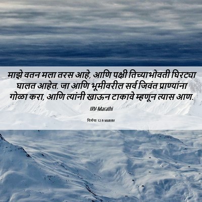Picture 06 - यिर्मया 12:9 MARIRV - माझे वतन मला तरस - Bible Verse Picture