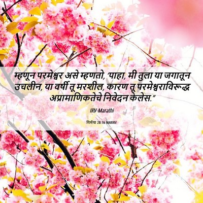 Picture 06 - यिर्मया 28:16 MARIRV - म्हणून परमेश्वर - Bible Verse Picture