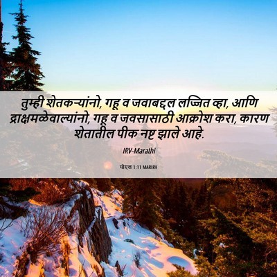 Picture 06 - योएल 1:11 MARIRV - तुम्ही - Bible Verse Picture