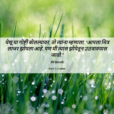 Picture 06 - योहान 11:11 MARIRV - येशू या गोष्टी - Bible Verse Picture
